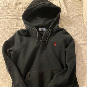 Black Button Top Hoodie